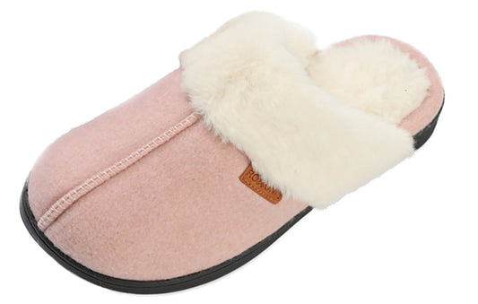 Women's Winter House Fuzzy Fluffy Furry Cozy Clog Slipper